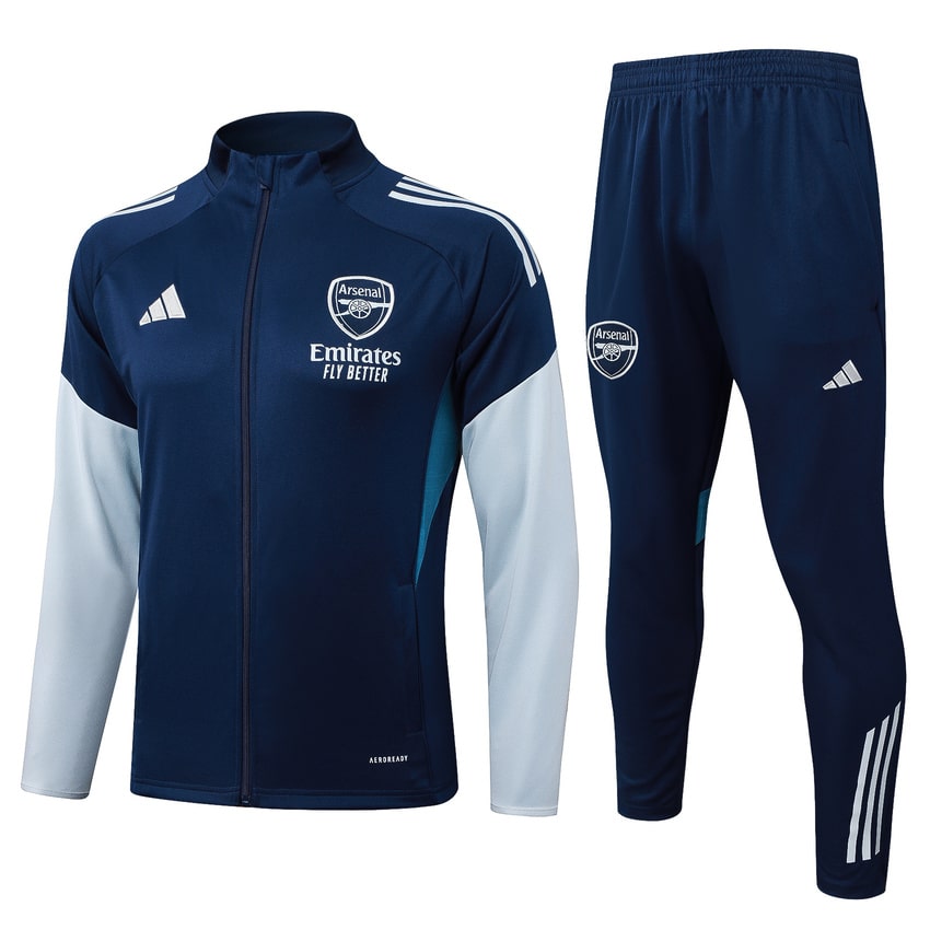 Survetement Arsenal Veste 2025 2026 Bleu Blanc