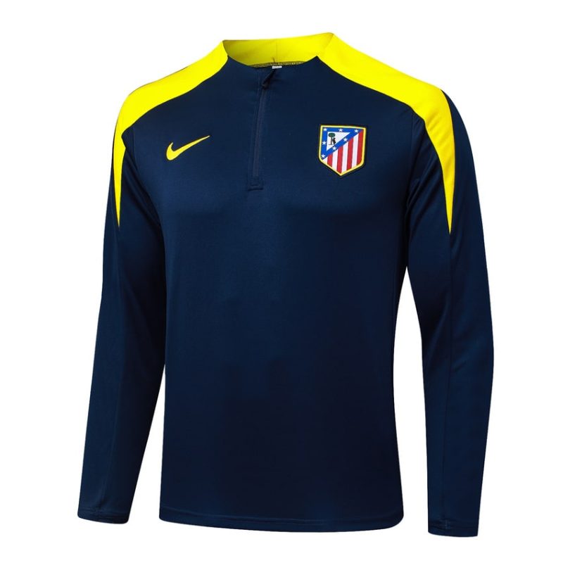 Survetement Atletico Madrid Training 2025 2026 Bleu Jaune