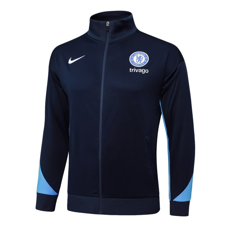 Survetement Chelsea Veste 2024 2025 Bleu Foncé