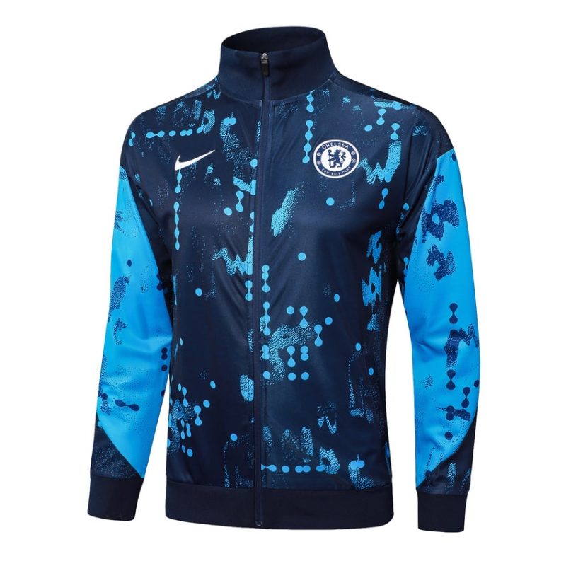 Survetement Chelsea Veste 2024 2025 Bleu Motif