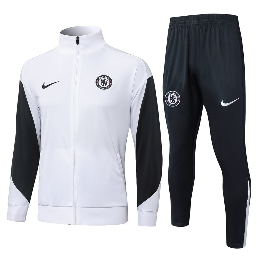 Survetement Chelsea Veste 2025 2026 Blanc Noir