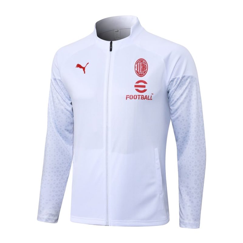 Survetement Milan AC Veste 2023 2024 Blanc