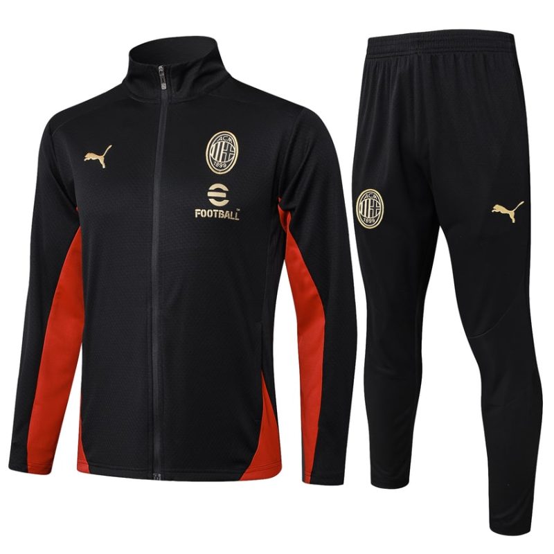 Survetement Milan AC Veste 2024 2025 Noir Survetement Milan AC Veste 2024 2025 Noir