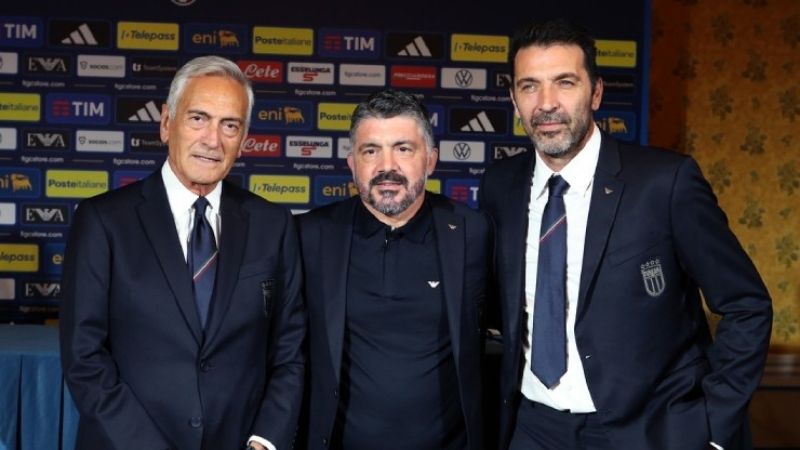 Gravina, Gattuso và Buffon chịu áp lực khi Italia lỡ vé World Cup.