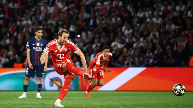 PSG dẫn Bayern 3-2 sau hiệp 1 bùng nổ, Kane và Kvaratskhelia cùng lập kỷ lục.